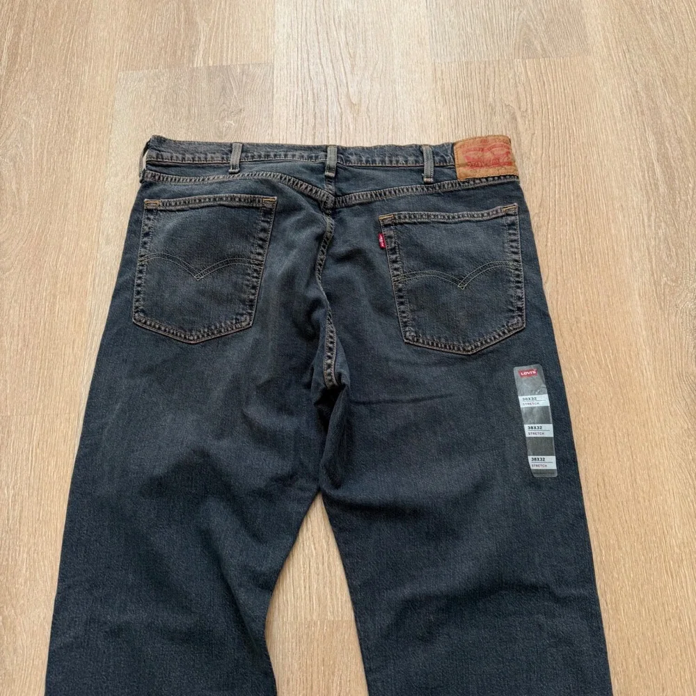 Levi's 517 Bootcut Jeans Mens 38x32 Dark Wash Stretch Denim Wide Leg